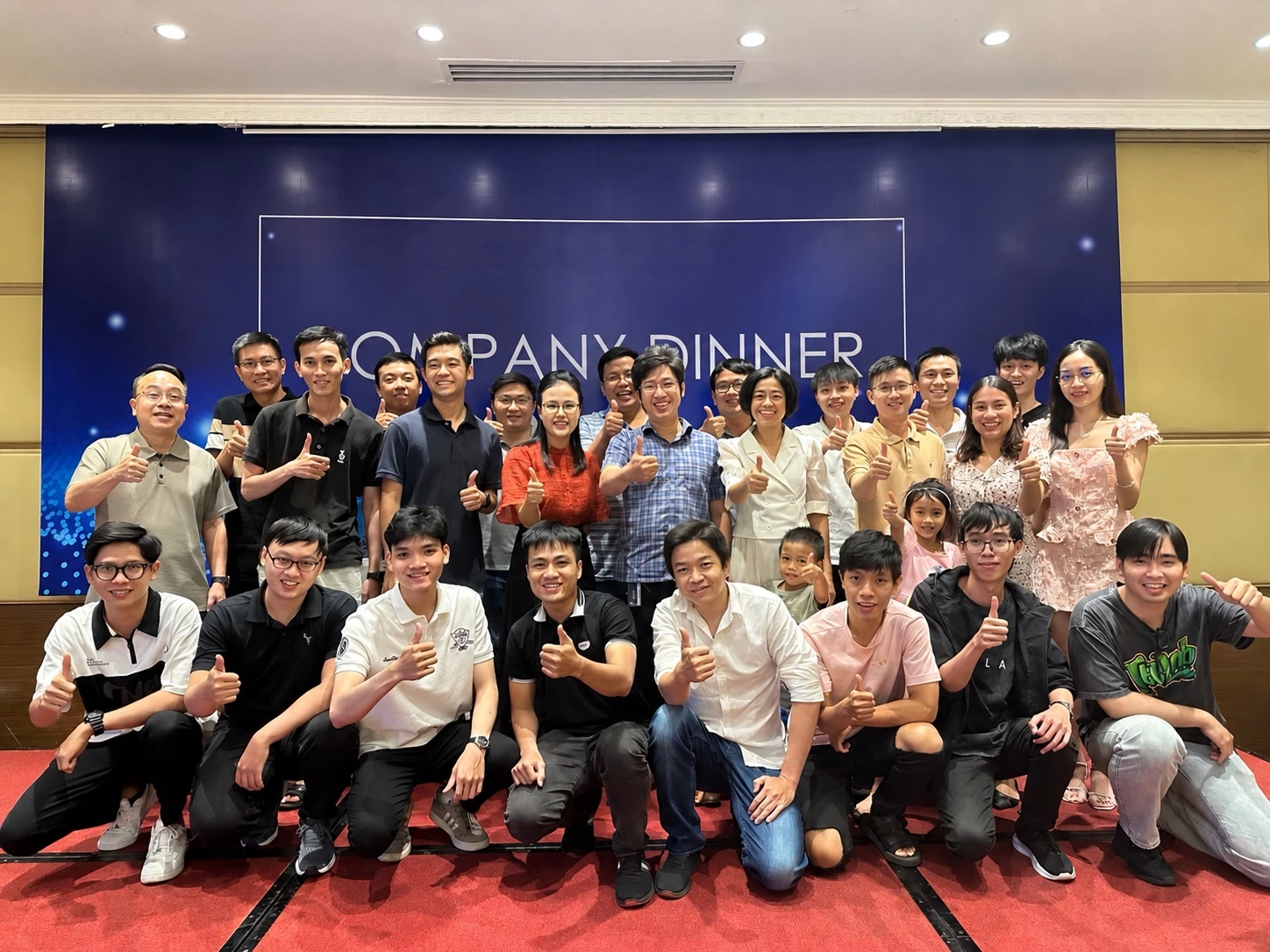 Charis Vietnam team at company dinner